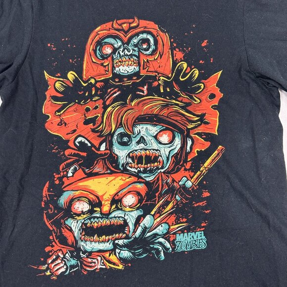 Marvel Zombies Graphic Tee Black XS Short Sleeve Crew Neck 100% Cotton Unisex - Picture 3 of 4